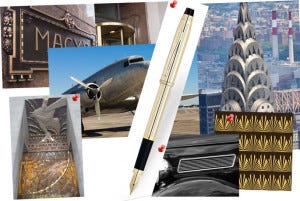 Influence of Art Deco on Cross Pens deco-cross-moodboard