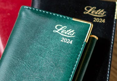 2024 Diaries, Personalised, Leather, Refillable