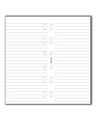 Filofax Mini Refill - White ruled notepaper