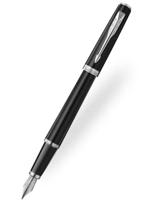 Parker Meridian Black Chrome Trim Fountain Pen