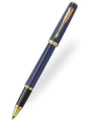 Parker Meridian Blue Gold Trim Rollerball Pen
