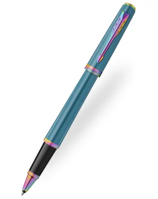 Parker Meridian Teal Rainbow Trim Rollerball Pen
