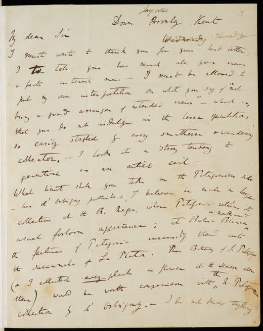 Darwin letter