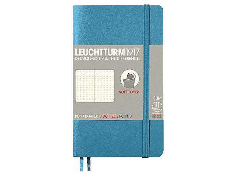 Colours of Summer: Leuchtturm1917 Pocket Soft Cover Notebook - Dotted Paper – Nordic Blue